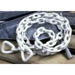 WHITECAP S-1582 VINYL COATED ANCHOR CHAIN - 1 / 4 INCH x 4 FEET