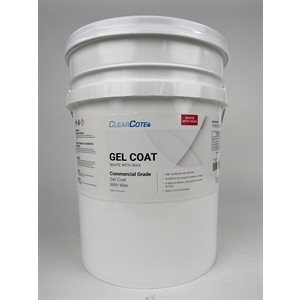 CLEAR COTE 152454 WHITE GELCOAT WITH WAX - 5 GALLON