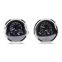 SIERRA 20010P PREMIER STAINLESS SERIES 5" MULTI-FUNCTION GAUGE KIT - FITS EVINRUDE & SUZUKI OUTBOARDS 