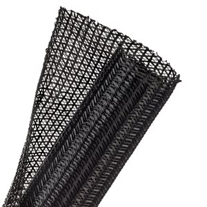 F6N1.50 BLACK 25ft X 1.50in SPLIT TECHFLEX EXPANDABLE SLEEVING