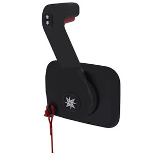 SEASTAR XTREME CHX8554P SIDE MOUNT CONTROL - BLACK WITH TRIM SWITCH