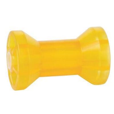 TIE DOWN 86283 5 INCH YELLOW KEEL ROLLER - FITS 5 / 8 INCH SHAFT