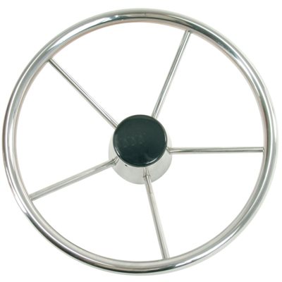 WHITECAP S-9002 STAINLESS STEEL STEERING WHEEL