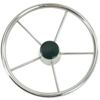 WHITECAP S-9002 STAINLESS STEEL STEERING WHEEL