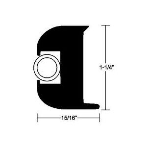 TACO V11-3447BKA50-1 50' RUB RAIL