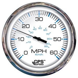 FARIA F33861 5 INCH CHESAPEAKE WHITE SS 60 MPH GPS SPEEDOMETER - OEM 5GP502