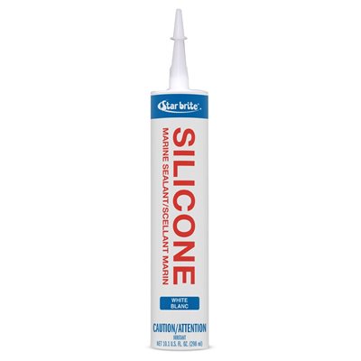 STARBRITE 82121 WHITE SILICONE 10.3 oz CARTRIDGE