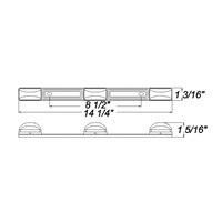 OPTRONICS MC97RK RED TRAILER LIGHT BAR