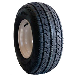 TREDIT TIRE & WHEEL 20.5 x 8-10 LOAD RANGE C TIRE ON 4 HOLE WHITE PONTOON WHEEL