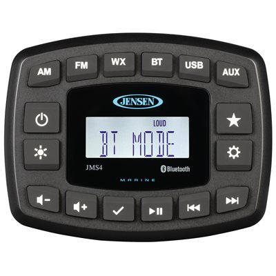 JENSEN JMS4RTL AM / FM / USB BLUETOOTH STEREO WITH WEATHERBAND