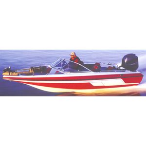 CARVER 77316F-10 FISH & SKI BOAT COVER FOR BOATS 16'6" x 86"