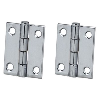 PERKO 1293DP2CHR 1.5in x 1.5in BUTT HINGE (PAIR)