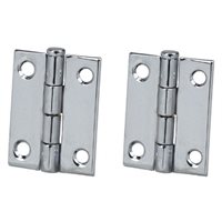 PERKO 1293DP2CHR 1.5in x 1.5in BUTT HINGE (PAIR)