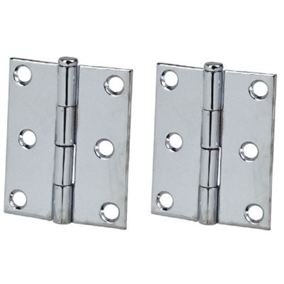 PERKO 1293DP9CHR 3in x 3in HINGE (PAIR) 