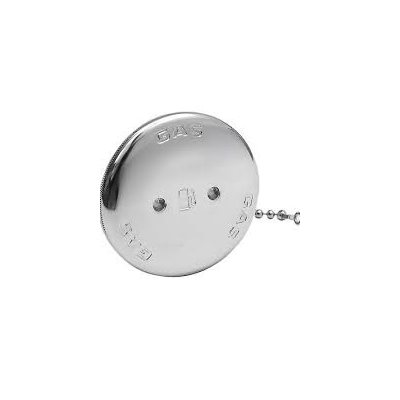 PERKO 0540DPG99A CHROME GAS CAP WITH CHAIN