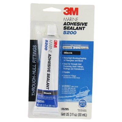 3M 05205 BLACK 5200 ADHESIVE SEALANT - 3oz TUBE