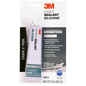 3M 08019 CLEAR MARINE GRADE SILICONE - 3oz TUBE