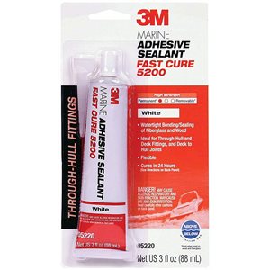 3M 05220 WHITE 5200FC FAST CURE ADHESIVE SEALANT - 3oz TUBE