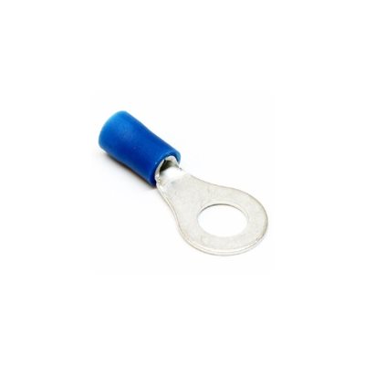 DEKA 38113 14-16 GAUGE BLUE RING TERMINAL - 1 / 4in STUD SIZE (100 PACK)