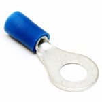 DEKA 38113 14-16 GAUGE BLUE RING TERMINAL - 1 / 4in STUD SIZE (100 PACK)