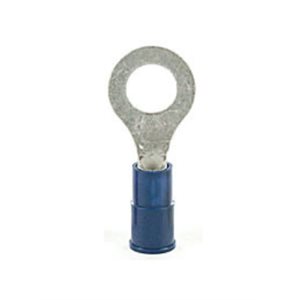 SIERRA 14-16 GAUGE BLUE RING TERMINAL - 3 / 8in STUD SIZE (100 PACK) 