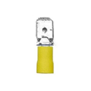 DEKA 38135 12-10 GAUGE YELLOW MALE QUICK SLIDE (100 PACK)