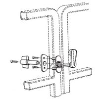 T-H MARINE GL-1-DP BLACK PONTOON GATE LATCH